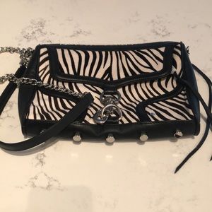 Rebecca Minkoff zebra print crossbody bag